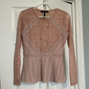 BCBG Maxazria pink blouse